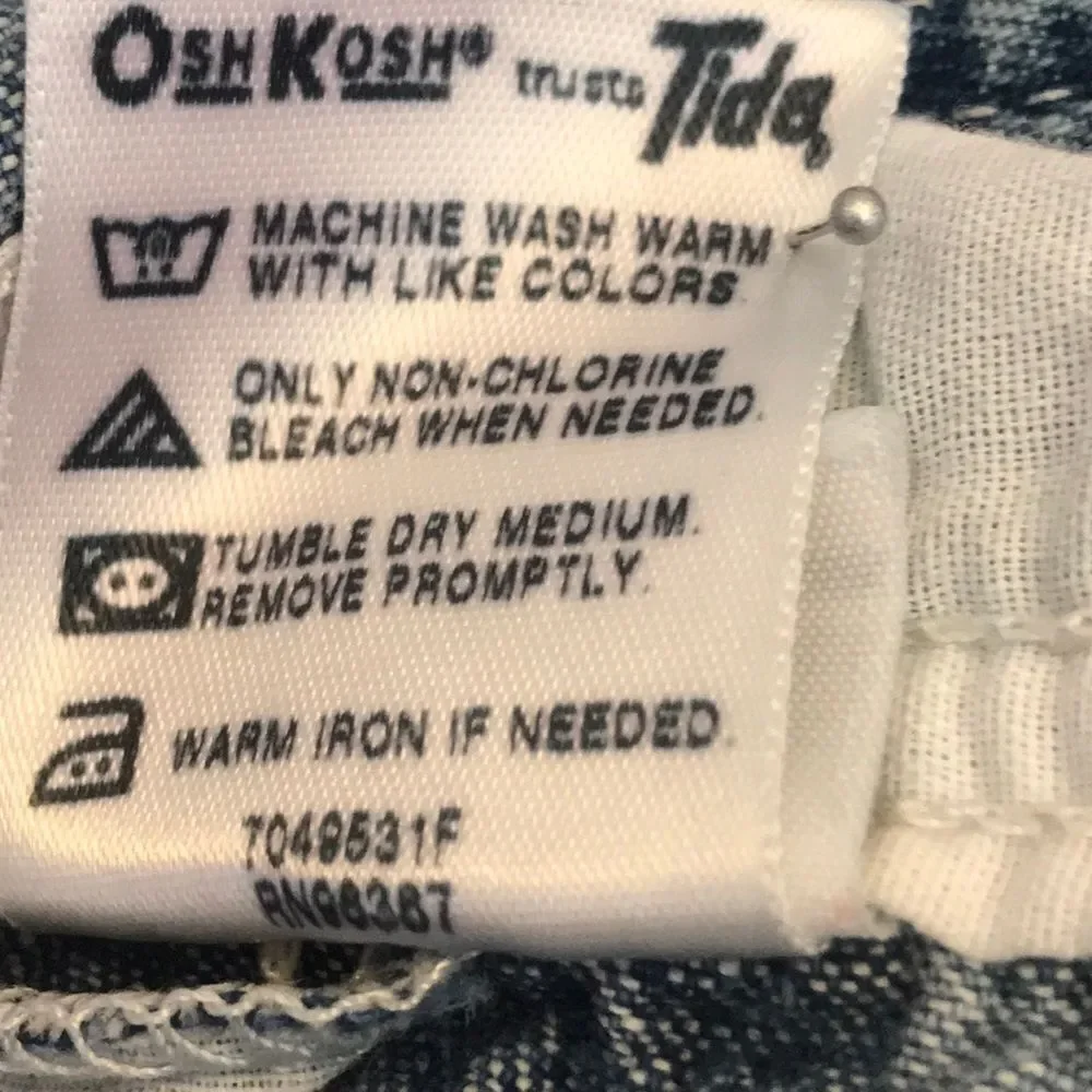 10/$50 VINTAGE OSHKOSH B GOSH OVERALL 💯 COTTON SIZE KIDS 12 MONS